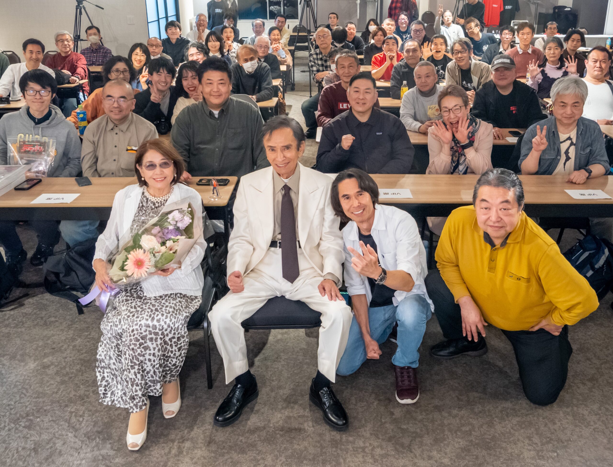 仮面ライダーアマゾンの
岡崎 徹と、その妻、
ひし美ゆり子の登壇が実現